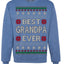 Best Grandpa Ever Classic Winter Holidays Ugly Christmas Sweater Crewneck Sweatshirt