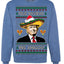 Feliz Navidad Mi Amigos Funny President Ugly Christmas Sweater Crewneck Sweatshirt