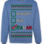 Naughty Nice Italian Funny Italians Italy Colors Ugly Christmas Sweater Crewneck Sweatshirt