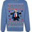 Maga La La La Funny Donald Trump Christmas Carol Song Ugly Christmas Sweater Crewneck Sweatshirt
