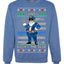 Santa Backs The Blue Pro Police Santa Claus Ugly Christmas Sweater Unisex Crewneck Sweatshirt