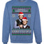 Here To F Stuff Up Step Brothers Holiday Pose Ugly Christmas Sweater Unisex Crewneck Sweatshirt