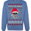 Valhalla Deck The Halls With Skulls & Bodies Ugly Christmas Sweater Unisex Crewneck Sweatshirt