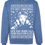 It's Not Christmas Until Hans Gruber Falls From Nakatomi Ugly Christmas Sweater Crewneck Sweatshirt