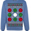 Deck the Halls with Bocce Balls, Funny Classic Italy Italian Sports Ugly Christmas Sweater Crewneck Sweatshirts