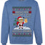 Redacted Naughty List Access Denied, Unisex Ugly Christmas Sweater Crewneck Sweatshirts