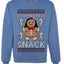 Lookin Like A Snack, Unisex Ugly Christmas Sweater Crewneck Sweatshirts