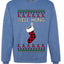 Well Hung, Unisex Ugly Christmas Sweater Crewneck Sweatshirts
