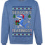Season's Eatings Shark, Unisex Ugly Christmas Sweater Crewneck Sweatshirts