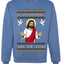 Disappointments All Of You Jesus, Unisex Ugly Christmas Sweater Crewneck Sweatshirts
