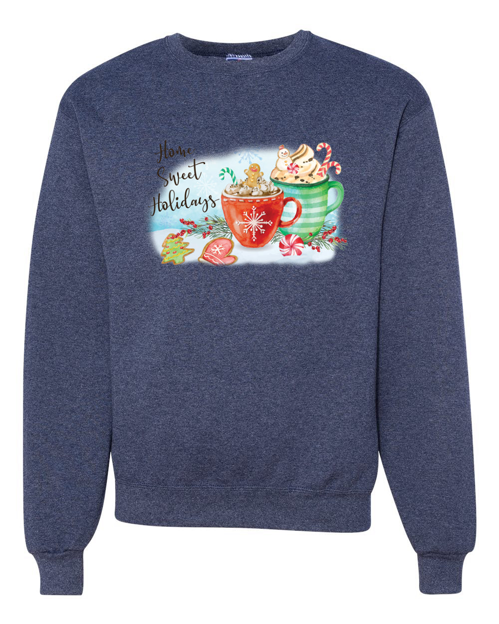 Home Sweet Holidays Merry Christmas Unisex Crewneck Graphic Sweatshirt