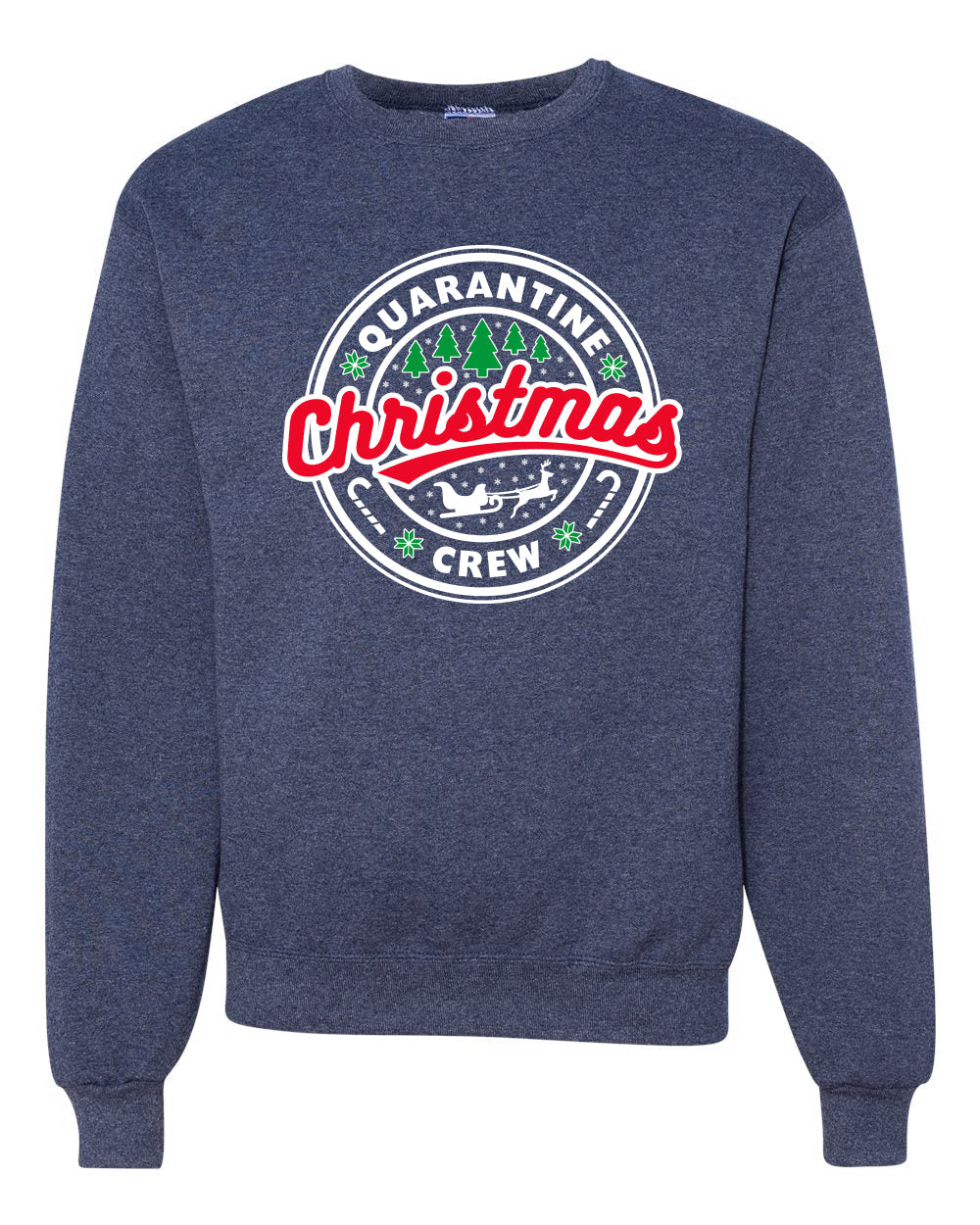 Merry Christmas Quarantine Crew Merry Christmas Unisex Crewneck Graphic Sweatshirt