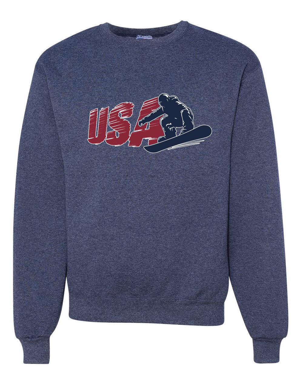 USA Winter Team Sports Fan Collection | USA Snowboarder Sweater, Unisex Crewneck Sweatshirts