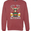 Lets Get Blitzened Deer With Beer Merry Christmas Unisex Crewneck Graphic Sweatshirt