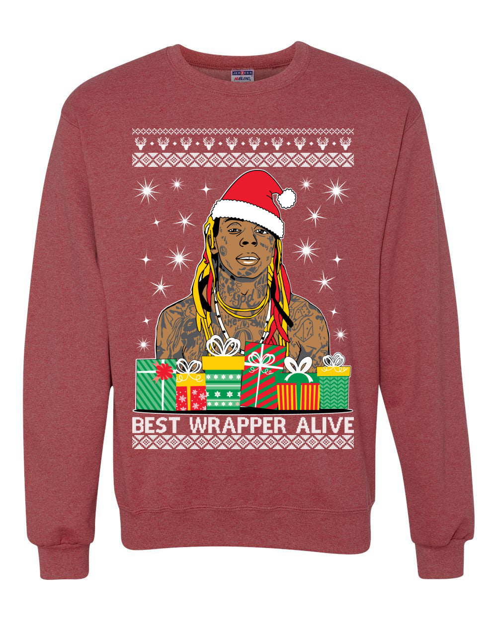 Favorite Wrapper Lil Wayne  Ugly Christmas Sweater Unisex Crewneck Sweatshirt