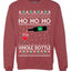 Ho Ho Ho Whole Bottle Wine Spirits Ugly Christmas Sweater Unisex Crewneck Sweatshirt