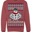 Frosty the Swoleman Funny Workout Lifting Snowman MovieUgly Christmas Sweater Crewneck Sweatshirt