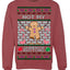 Not My Gumdrop Buttons Funny Classic Movie Quote Ugly Christmas Sweater Crewneck Sweatshirt