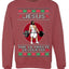 Jesus the Ultimate Deadlifter | Funny Ugly Christmas Sweater Crewneck Sweatshirt