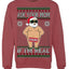 Ask Your Mom If I'm Real Funny Censored Santa Claus Ugly Christmas Sweater Crewneck Sweatshirt