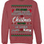 Serial Killer Docs or Christmas Movies Slaying Sleighing Ugly Christmas Sweater Crewneck Sweatshirt