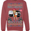 Donald Trump Merry Christmas Merica's Full Garbage Truck Ugly Christmas Sweater Crewneck Sweatshirt