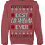 Best Grandma Ever Classic Winter Holidays Ugly Christmas Sweater Crewneck Sweatshirt
