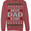 Best Dad Ever Classic Winter Holidays Ugly Christmas Sweater Crewneck Sweatshirt