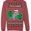 Trashin Through the Snow Funny Trash Panda Raccoon Meme Ugly Christmas Sweater Crewneck Sweatshirt