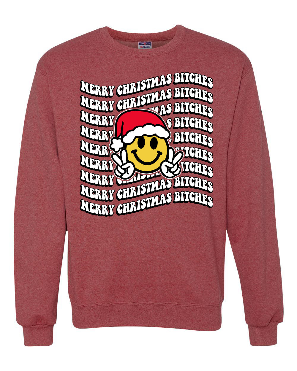 Merry Christmas Bitches Christmas Sweater Unisex Crewneck Sweatshirt