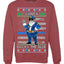 Santa Backs The Blue Pro Police Santa Claus Ugly Christmas Sweater Unisex Crewneck Sweatshirt