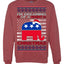 I'm Dreaming Of A Right Christmas Republican GOP  Ugly Christmas Sweater Unisex Crewneck Sweatshirt
