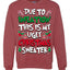Due To Inflation This Is My Ugly Christmas Sweater Ugly Christmas Sweater Unisex Crewneck Sweatshirt