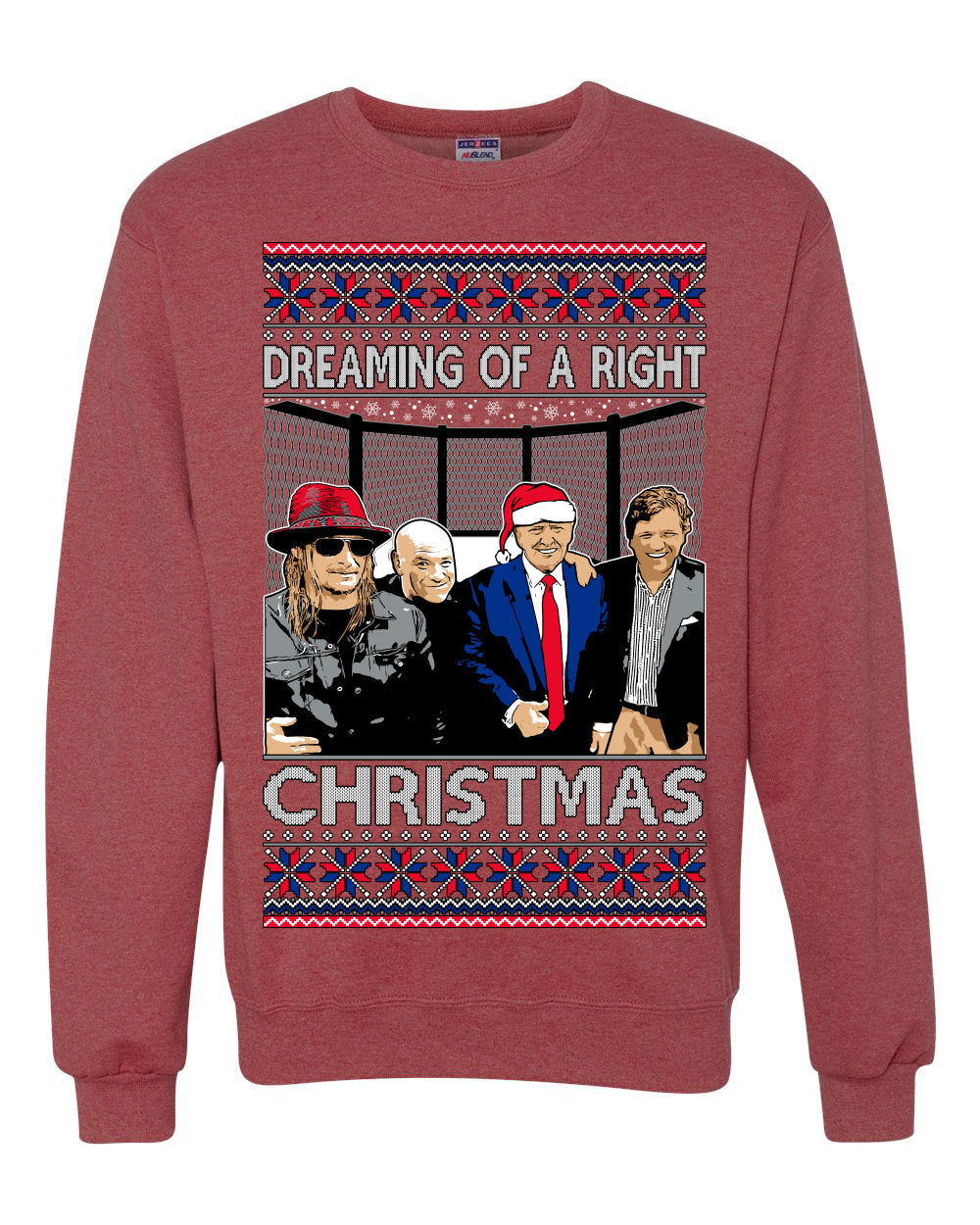 Dreaming of a right christmas conservative crew  Ugly Christmas Sweater Unisex Crewneck Sweatshirt