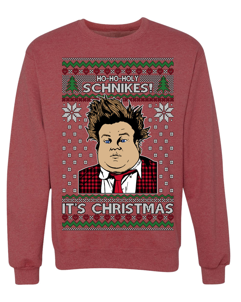 Ho Ho Holy Schnikes Funny 90s Classic Tommy Boy Movie Ugly Christmas Sweater