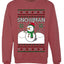 Snowman, Unisex Ugly Christmas Sweater Crewneck Sweatshirts