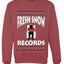 Fresh Snow Records Hip Hop Parody, Unisex Ugly Christmas Sweater, Crewneck Sweatshirts