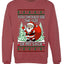 You Should See The Size Of My Sack Naughty Santa, Unisex Ugly Christmas Sweater Crewneck Sweatshirts