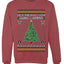 Deck The Halls With Guns & Ammo Fa La La La La,Unisex Ugly Christmas Sweater, Crewneck Sweatshirts