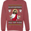 Disappointments All Of You Jesus, Unisex Ugly Christmas Sweater Crewneck Sweatshirts