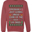 Probably Just Gonna Jingle Some Of The Way I'm Tired, Unisex Ugly Christmas Sweater Crewneck Sweatshirts