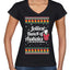 Jolliest Bunch of Assholes Xmas Movie Ugly Christmas Sweater Women’s Standard V-Neck Tee