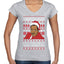 Christmas Spirit I'll Help You Find It Stanley Hudson Ugly Christmas Sweater Women’s Standard V-Neck Tee