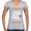 Jolliest Bunch of Assholes Xmas Movie Ugly Christmas Sweater Women’s Standard V-Neck Tee