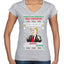 Trump This is the Greatest Ugly Christmas Sweater Women’s Standard V-Neck Tee