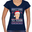 Biden Is Coming To Town Ugly Christmas Sweater Women’s Standard V-Neck Tee