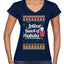 Jolliest Bunch of Assholes Xmas Movie Ugly Christmas Sweater Women’s Standard V-Neck Tee