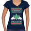 Merry Christmas Bitches Ugly Christmas Sweater Women’s Standard V-Neck Tee