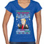 Trump This is the Greatest Ugly Christmas Sweater Women’s Standard V-Neck Tee