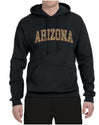 Arizona  Camo Fill Orange Outline Sweater, Unisex Hoodie Sweatshirt